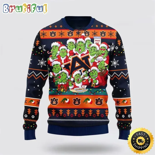 Discover Auburn Tigers Fan Made Ugly Sweater #12 funny character Xmas Day Inspired Knit