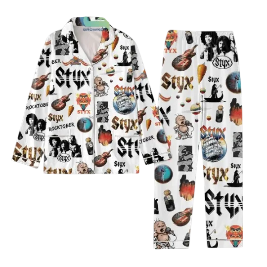 Discover Styxs Rock Band Fan Pajamas Set for Adults