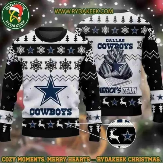 Discover Dallas Cowboy America Team Christmas Ugly Sweater
