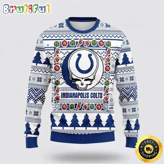 Colts Inspired Ugly Fleece  Dead Head Style Fan Made Holiday Wear