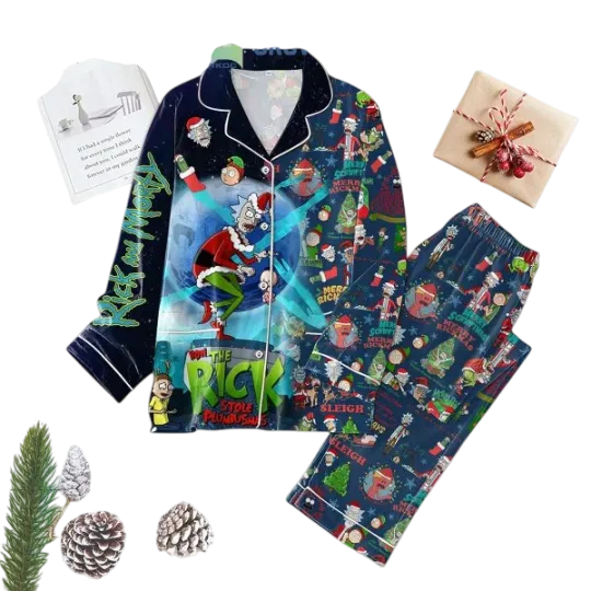 Discover Rick And Rickandmorty I Always Sleigh Merry Christmas And Happy New Year Pajamas Set