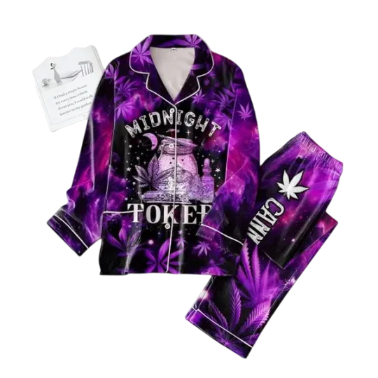 Discover Steven Millers Purple Cannabis Midnight Toker Pajamas Set