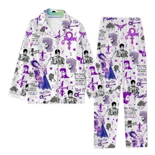 Discover Prince Pur Rain Why Don't You Purify Yourself In The Waters Of Lake Pajamas Set