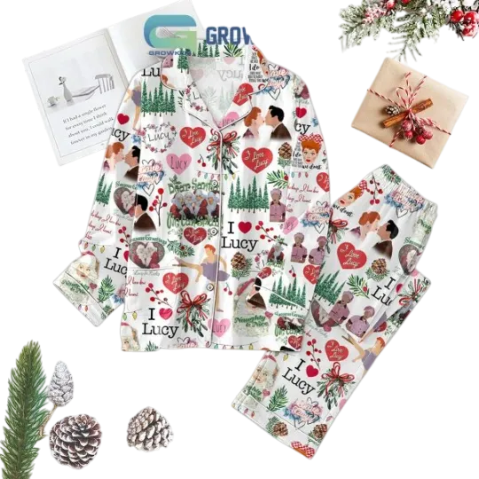 I Love Lucy Dear Santa Pajamas Set