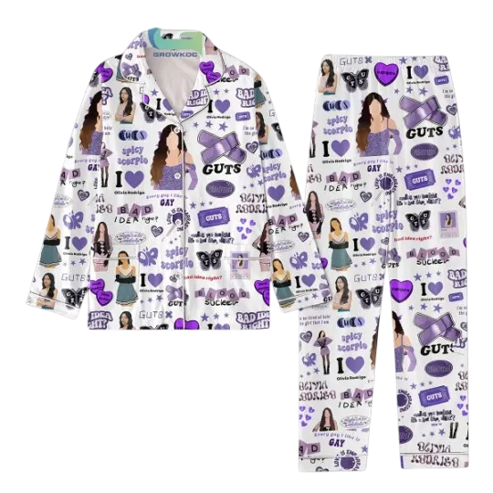 Discover Olivia Rodrigo Seeing You Tonight A Bad Idea Right Pajamas Set