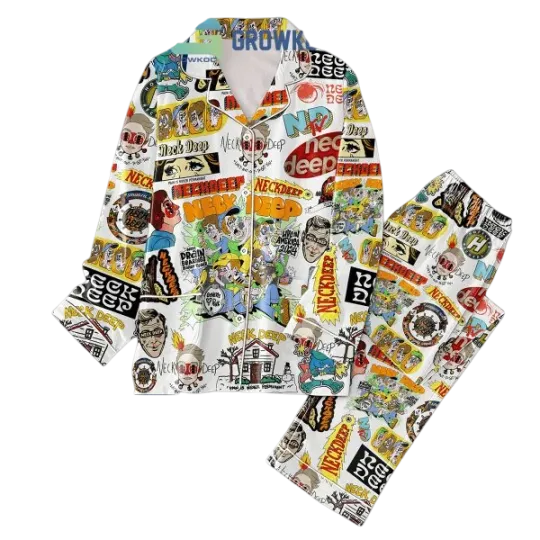 Discover Neckdeep Live In America Pajamas Set