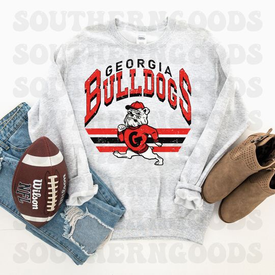 Discover GA, bulldogs, champions, Game gear, Retro, Preppy, Game time, dawgs, GA Dawgs, vintage, sweatshirt, GA Football
