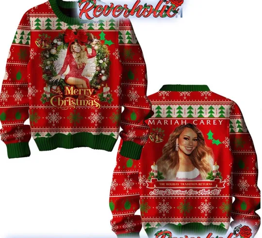 Discover Mariah Carey MERRY CHRISTMAS Ugly Sweater