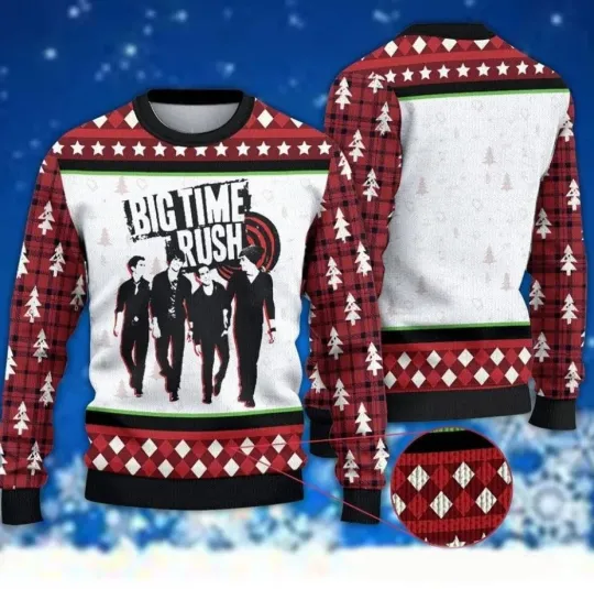 Discover Ugly Christmas Sweater Big Time Rush Forever Tour