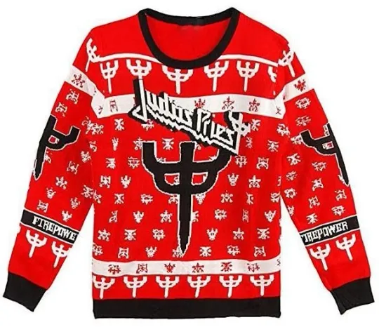Ugly Christmas Sweater Judas Priest