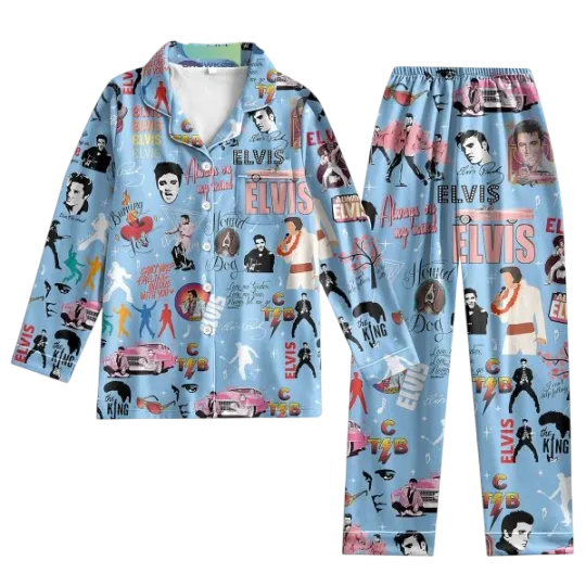Discover Elvis Presley King Of Rock and Roll Blue Design Can Not Help Falling In Love Wit