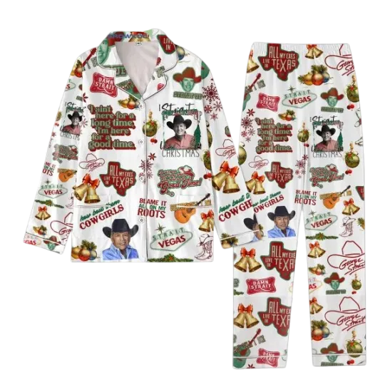 Discover GS Blame It On My Roots Christmas 2024 Polyester Pajamas Set