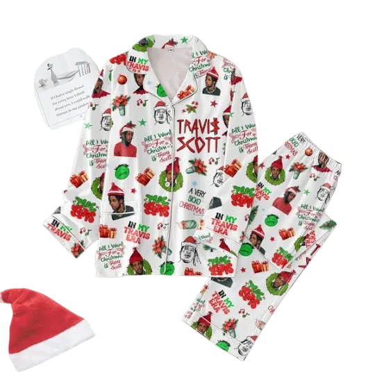 Discover Travis In My Travis Era A Veri Sicko Christmas Pajamas Set