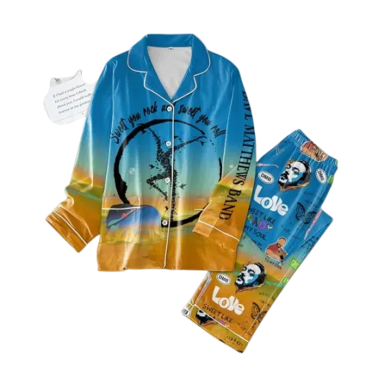 Discover Dave Matthews Band Sweet You Rock And Sweet You Roll Pajamas Set