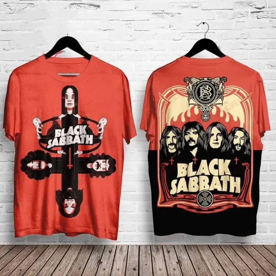 Vintage BLACK SABBATH 70S T-Shirt 3D Print Unisex Shirt