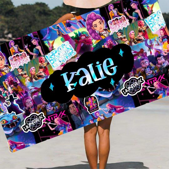 Discover Demon Hunter Personalized Ultra Soft comfortable Beach towel or bath towel - customizable