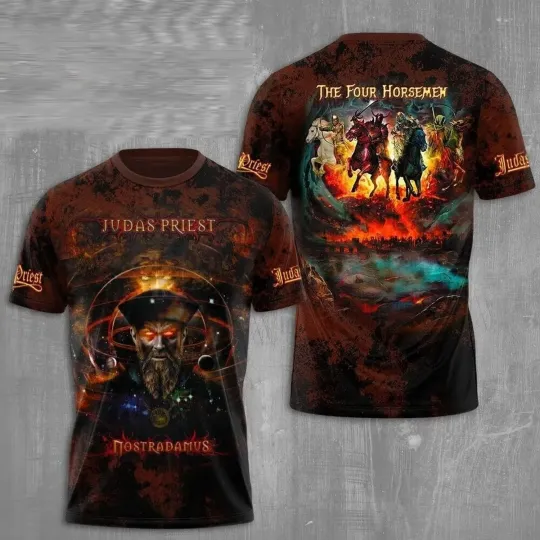 Discover Judas Priest-The Four Horsemen Rock Band 3D Print t Shirt