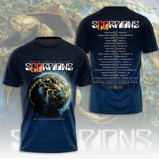 Scorpions 60th Anniversary Tour T-Shirt 2025