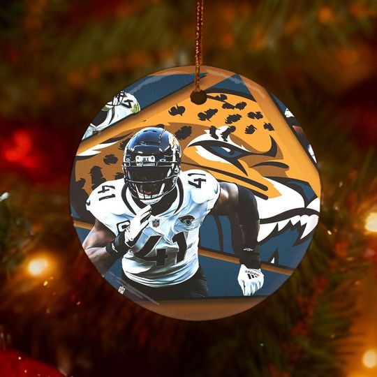 Discover Jacksonville Jaguars Football Christmas Ornament, Double Sided Ceramic, football Fan Gift, Keepsake for Sports Enthusiasts