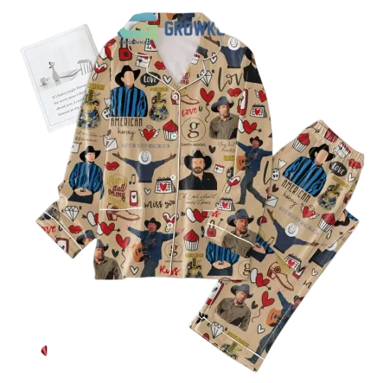 Discover Garth Brooks Miss You Valentine Pajamas Set
