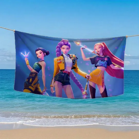 Anime Demon-Hunters Beach Towel