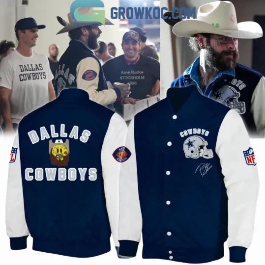 Dallas Cowboy X Post Malone Thanksgiving Baseball Jacket