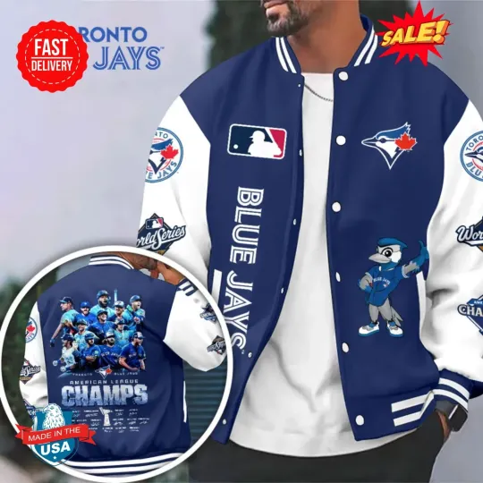 Discover Toronto Blue Jay 2025 American League Champions Baseball Jacket