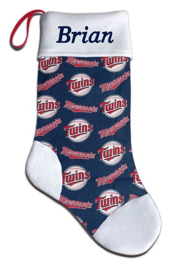 Discover Personalized Minnesota Baseball Christmas Stocking Embroidered