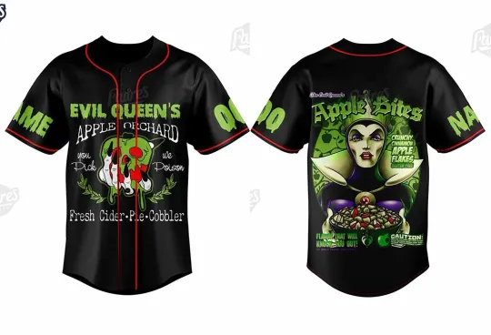 Discover Evil Queen Disney Custom Name And Number Baseball Jersey