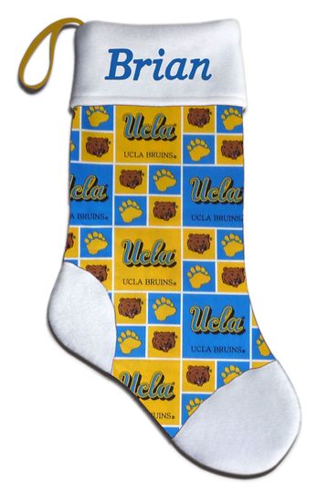 Discover Personalized Bruins University of Los Angeles Christmas Stocking