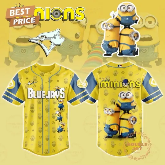 Discover Toronto Blue Jay Minions 2025 Baseball Jersey