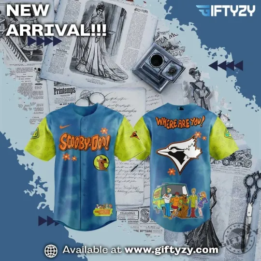 Discover Toronto Blue Jay Baseball X Scooby Doo Movie Cartoon Baseball Jersey