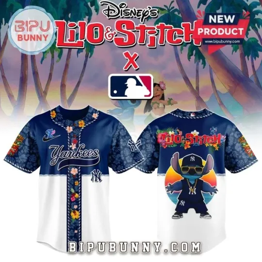 Discover New York Yankee x Lilo and Stitch Baseball Jersey 2025