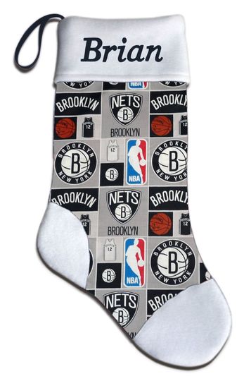 Discover Personalized Brooklyn New York NY Basketball Christmas Stocking