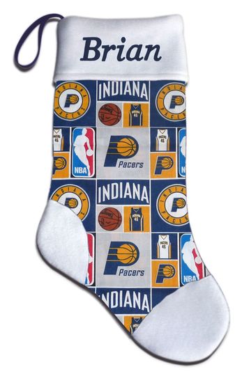 Discover Personalized Indiana Basketball Christmas Stocking Embroidered