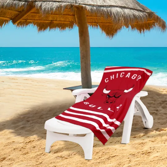 Chicago Bulls "Stripes" Beach Towel