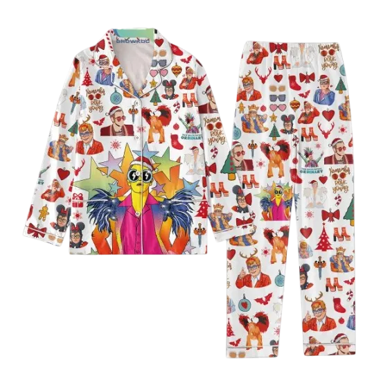 Elton John You Were Never Ordinary Christmas Pajamas Set