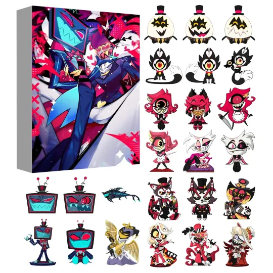 Discover Hazbin Hotel Advent Calendar Countdown With 24 Surprise Blind Boxes For Fans