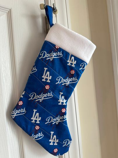 Discover LA Dodgers Christmas Stocking Handmade