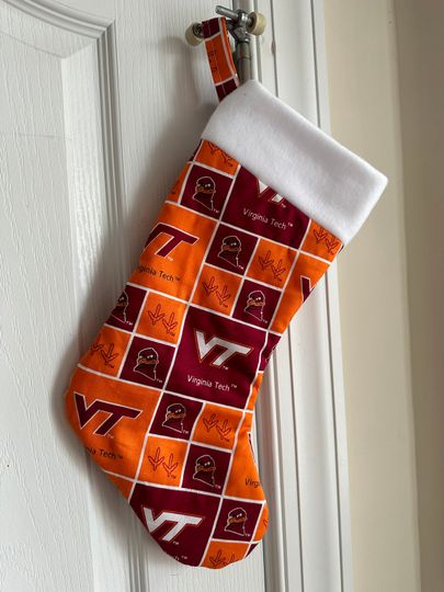 Discover Virginia Tech Christmas Stocking Handmade