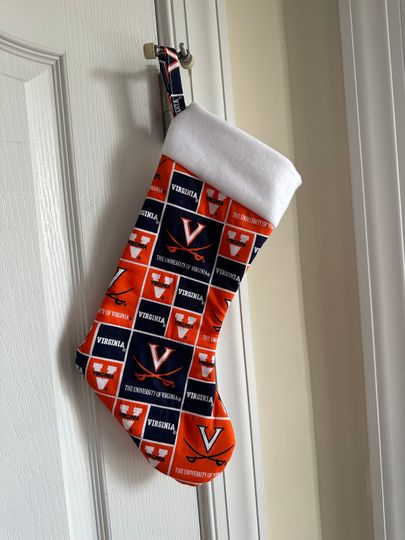Discover UVA Christmas Stocking Handmade Ready to Personalize