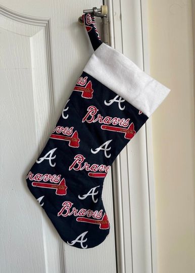 Discover Atlanta Braves Christmas Stocking Handmade Ready to Personalize