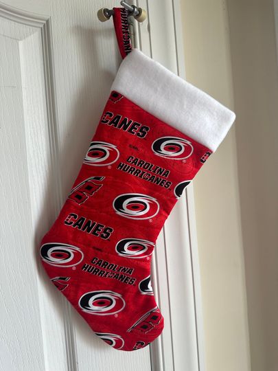 Discover Carolina Hurricanes Christmas Stocking Ready to Personalize