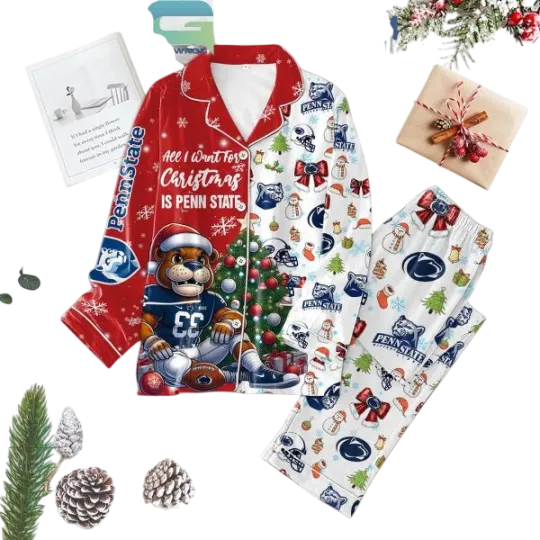 Discover Penn State Nittany Lions Christmas Pajamas Set for Adults
