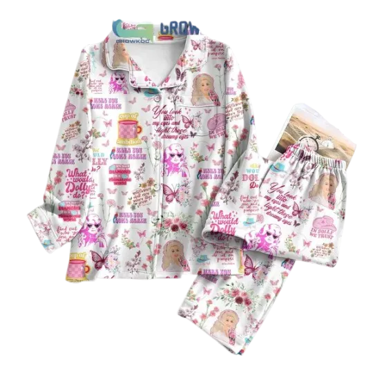 Dolly Parton Here You Come Again Pajamas Set