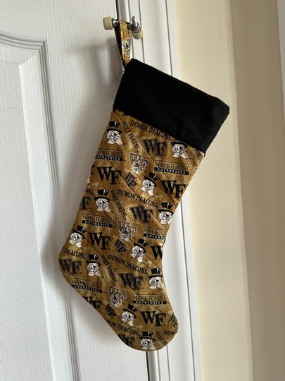 Discover Wake Forest University Christmas Stocking Handmade Ready to Personalize