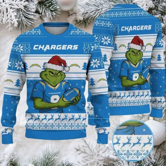 Discover Chargers funny character Football Team Ugly Christmas Sweater