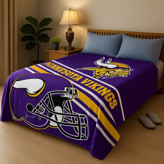 Minnesota Vikings football Fleece Blanket