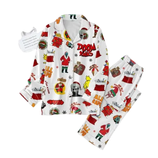 Discover Dooom X Mas MF Efl The Candy Cane Maker Pajamas Set