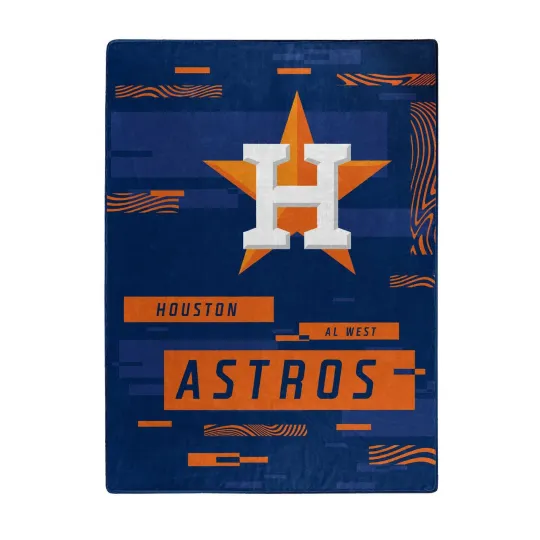 Discover Houston Astros MLB 60" x 80" Plush Throw Blanket, Soft & Warm
